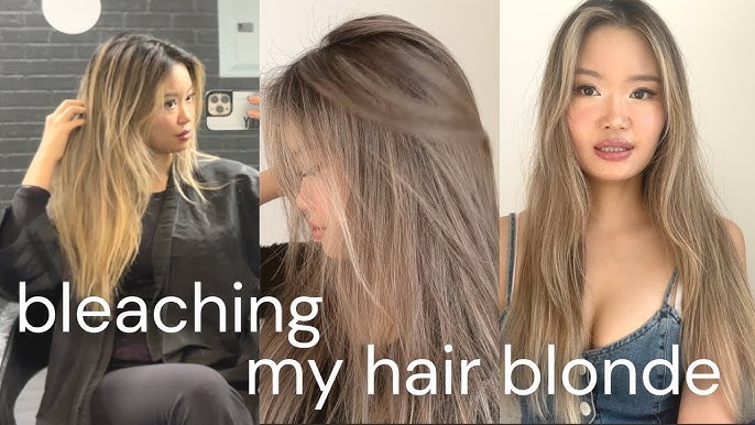 Asian hair with blonde highlights: Tips for dyeing at home!