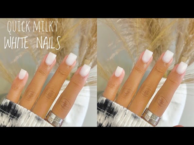 How to get white nails design | Easy DIY tutorial for you