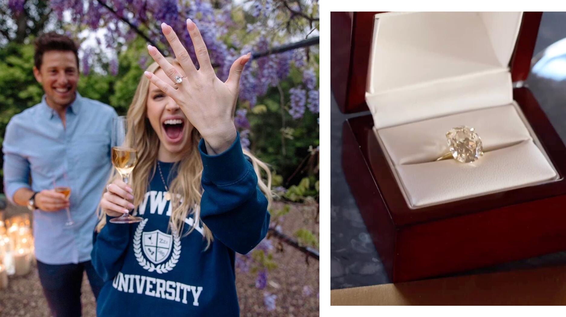 alexandra cooper engagement ring style: see the design and details of her ring.