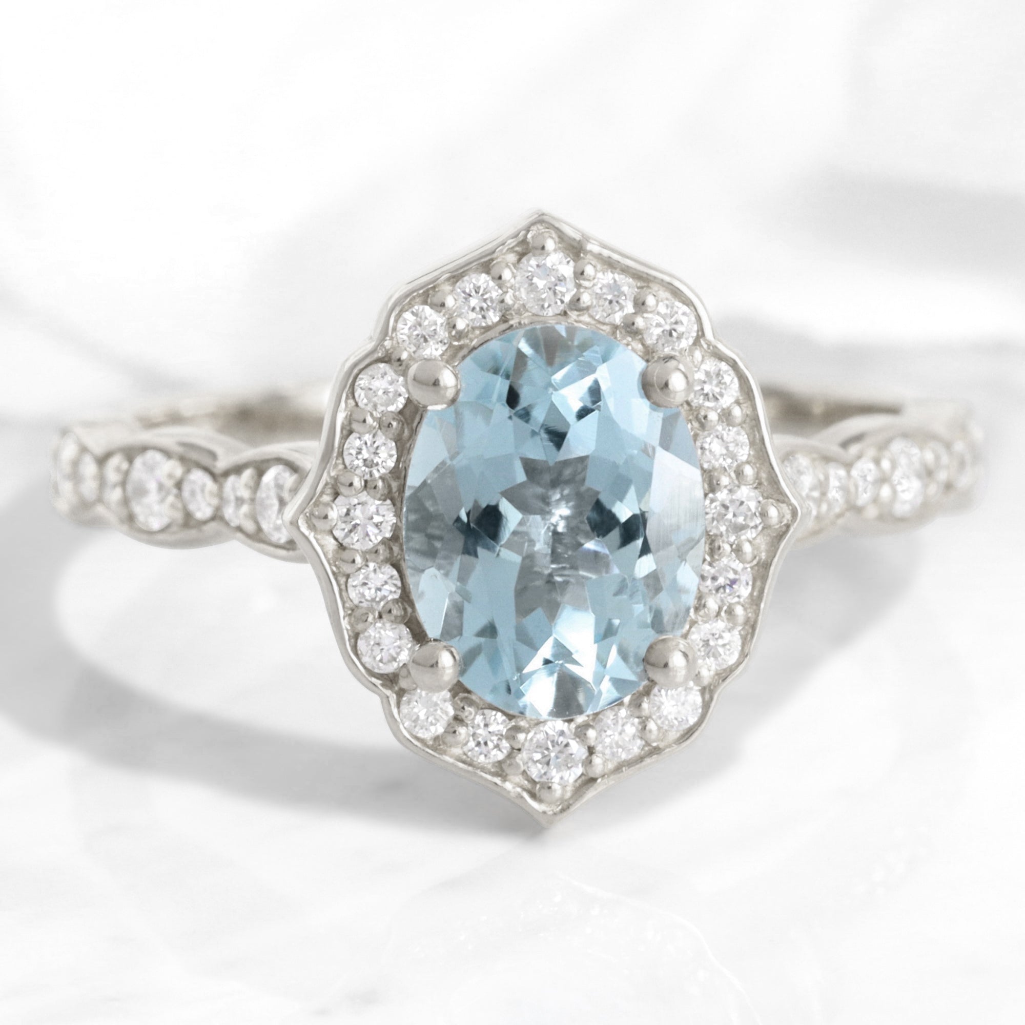 Find Your Perfect Diamond Engagement Ring With Aquamarine, Shop Now!