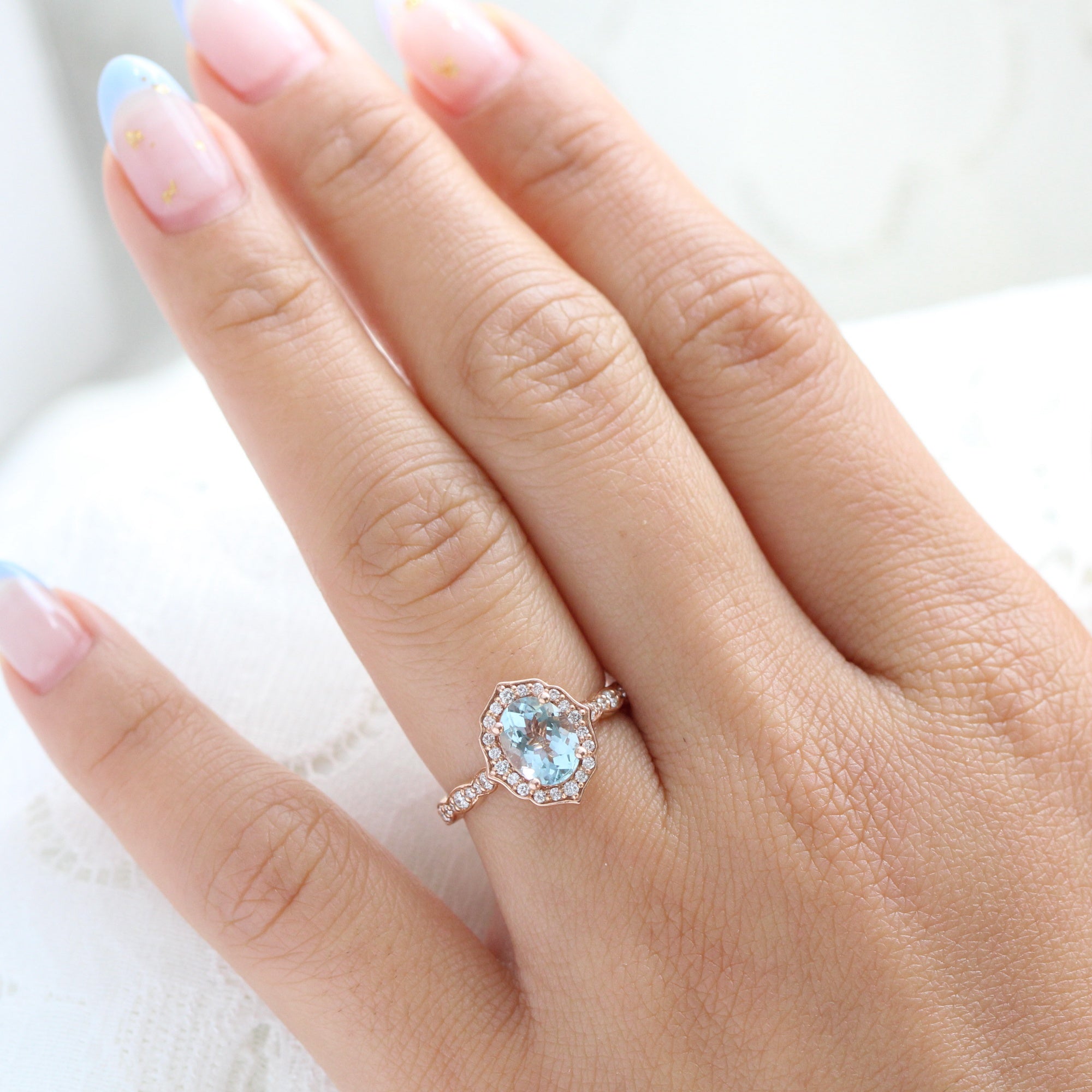 Find Your Perfect Diamond Engagement Ring With Aquamarine, Shop Now!