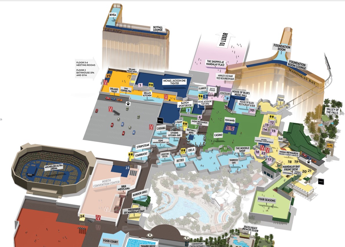 Find Your Event: Map of Mandalay Bay Convention Center here.
