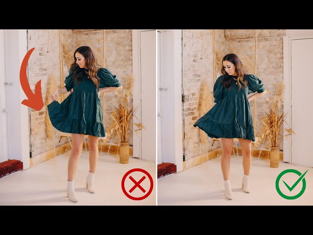 how to pose with a dress