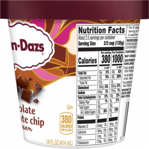 Haagen Dazs Chocolate Choc Chip Ice Cream: Ingredients & Calories Revealed!