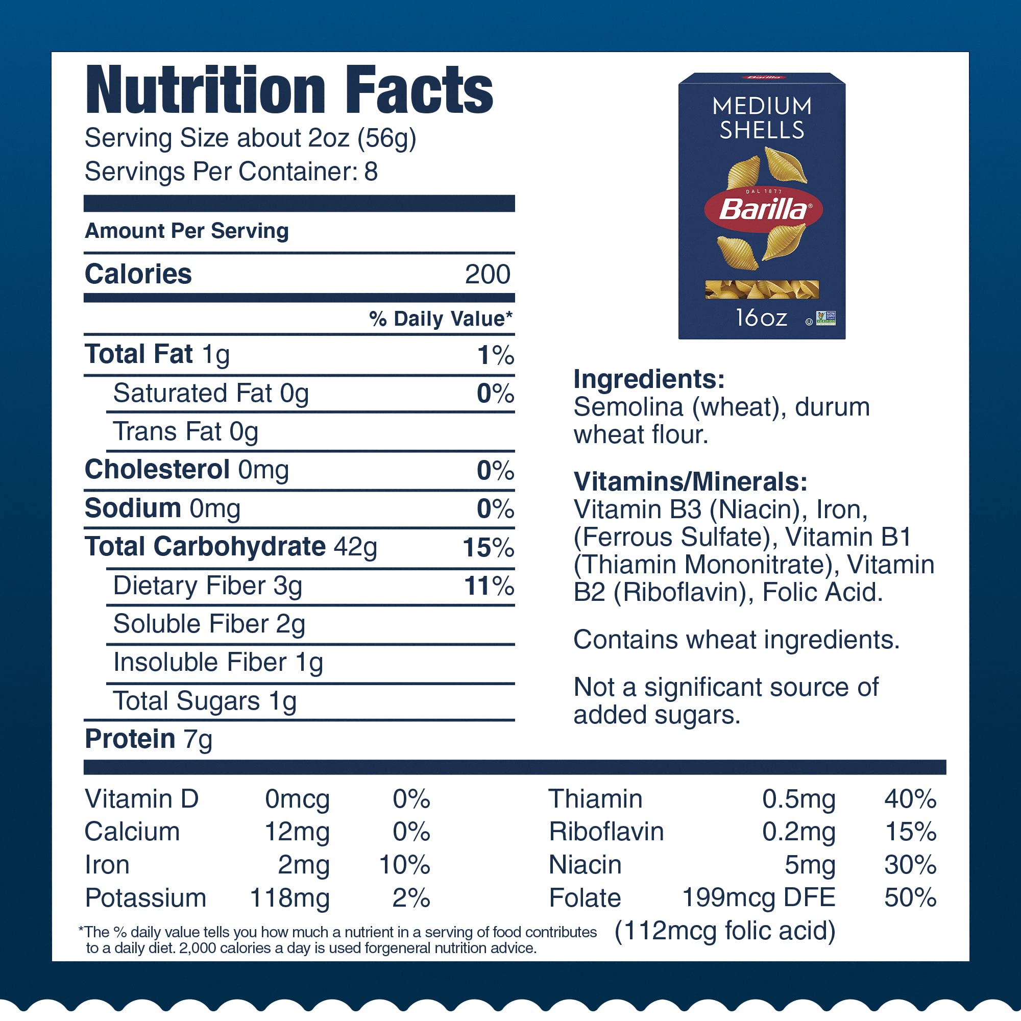 One Box of Pasta Shells: How Many Servings Inside?