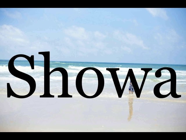 What is the right way to pronounce shōwa? Avoid common mistakes with this quick tip.