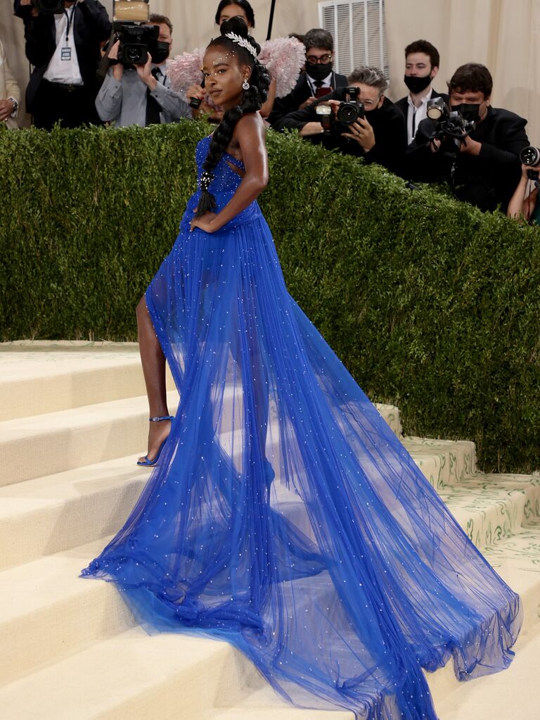 What occasions are perfect for a Versace collection blue dress? Ideas for wearing your designer gown.
