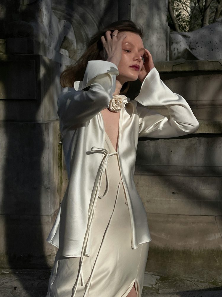 What are the benefits of wearing a dress with silk? Experience the luxury and comfort yourself.