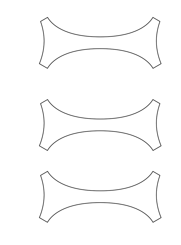 Where can I find a simple silhouette of unfolded ring design for cutting? Look at these examples first.