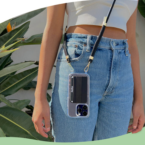 Why get a phone case with keychain? It is super useful and helps keep your hands free easily.