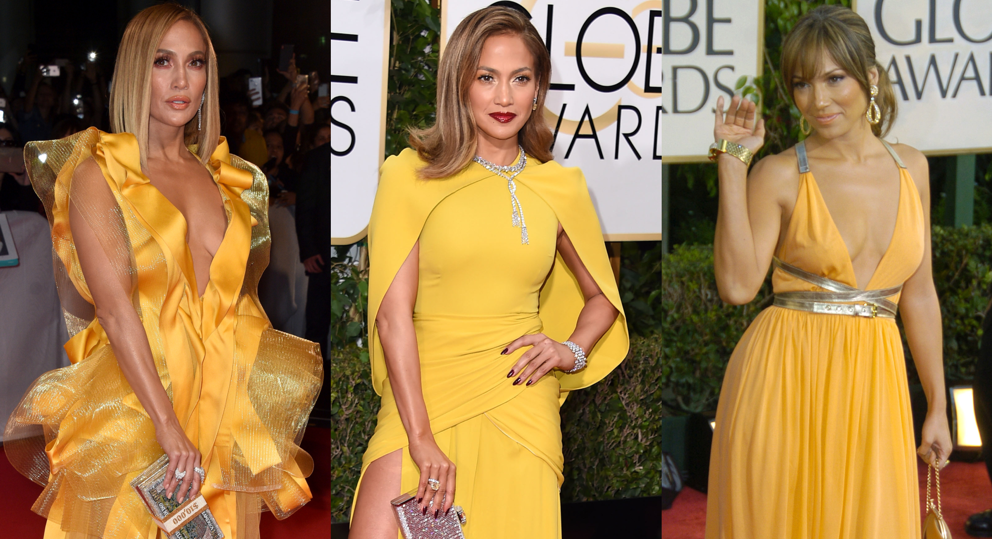 Looking for the Jennifer Lopez yellow dress pictures? See all the times she dazzled in yellow!