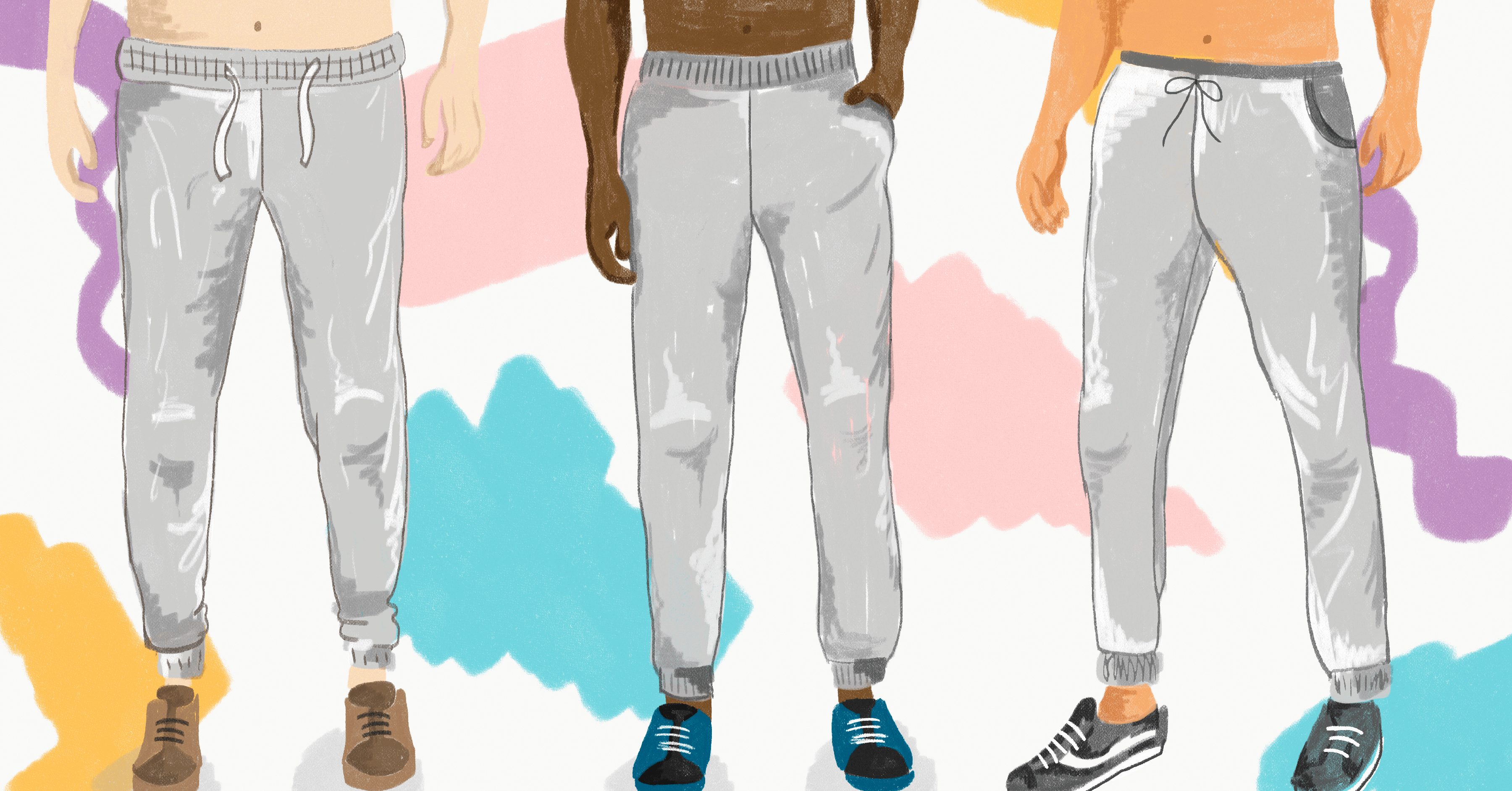 Why Do Grey Sweatpants Buldge So Much? We Explain the Reasons Behind That Famous Look