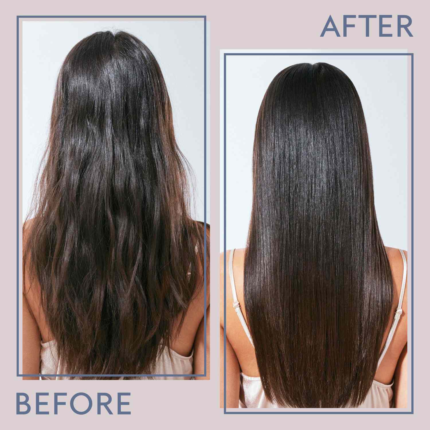 What are typical hair gloss before and after outcomes? Expect silkier, more radiant looking locks.
