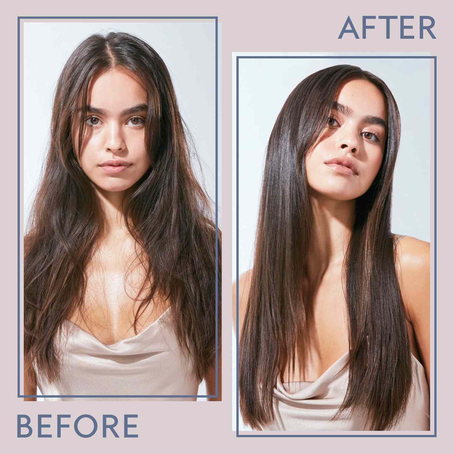 What are typical hair gloss before and after outcomes? Expect silkier, more radiant looking locks.
