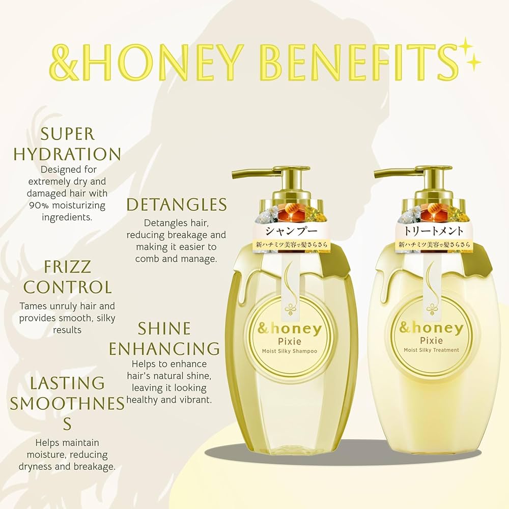 Why choose our special honey shampoo and conditioner? It is packed with natural ingredients for visibly healthier, shiny hair.