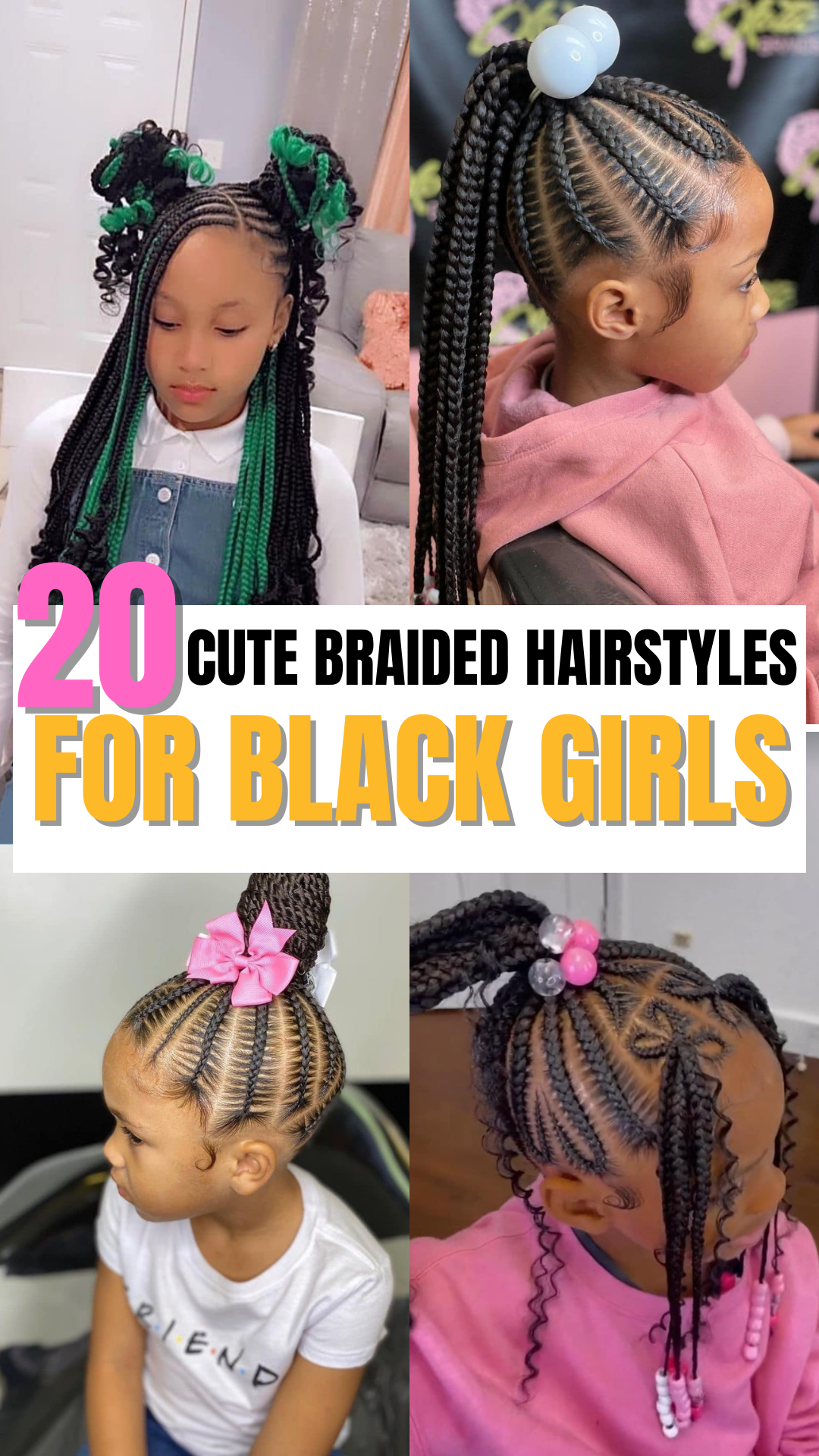 Need fresh cute little black girl hairstyles braids ideas? These cool and simple braids are perfect for school days!