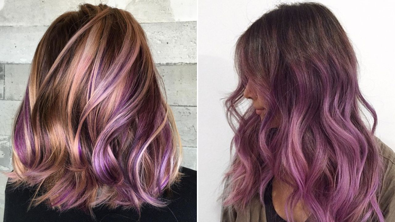 Getting Your Purple Foils in Brown Hair Done Right (What Every Stylist Wants You to Know First)