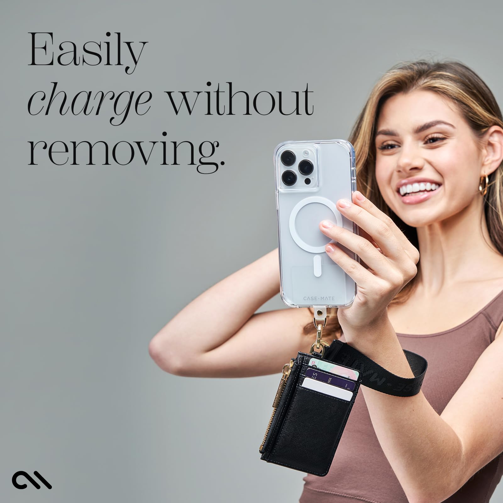 Why get a phone case with keychain? It is super useful and helps keep your hands free easily.