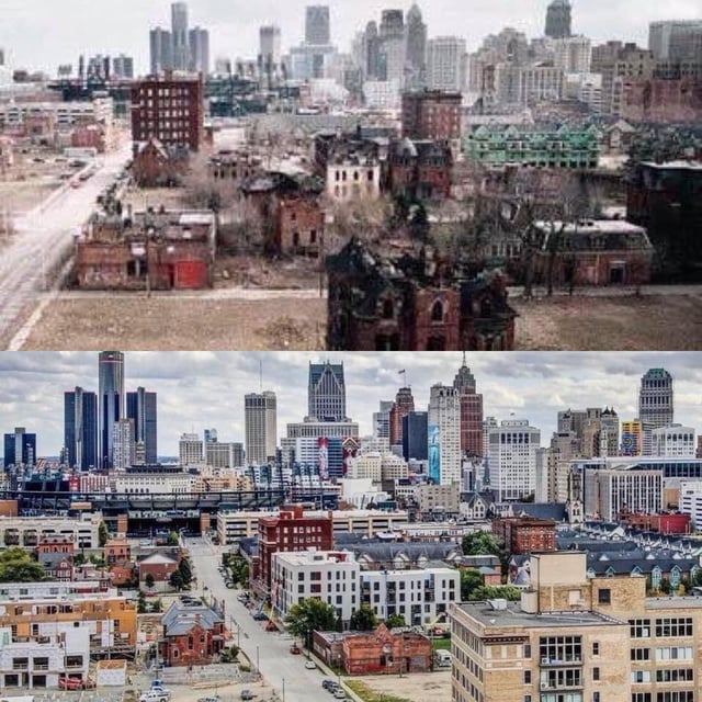 Remember Old Detroit? See Detroit Then and Now (How the Motor City Looks Today Compared to Back Then).