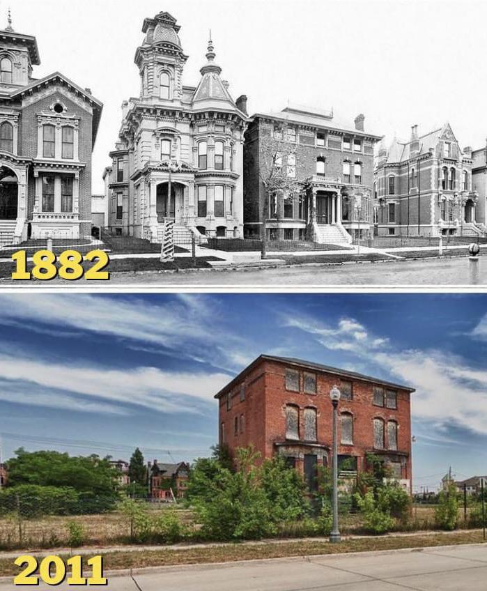 Remember Old Detroit? See Detroit Then and Now (How the Motor City Looks Today Compared to Back Then).