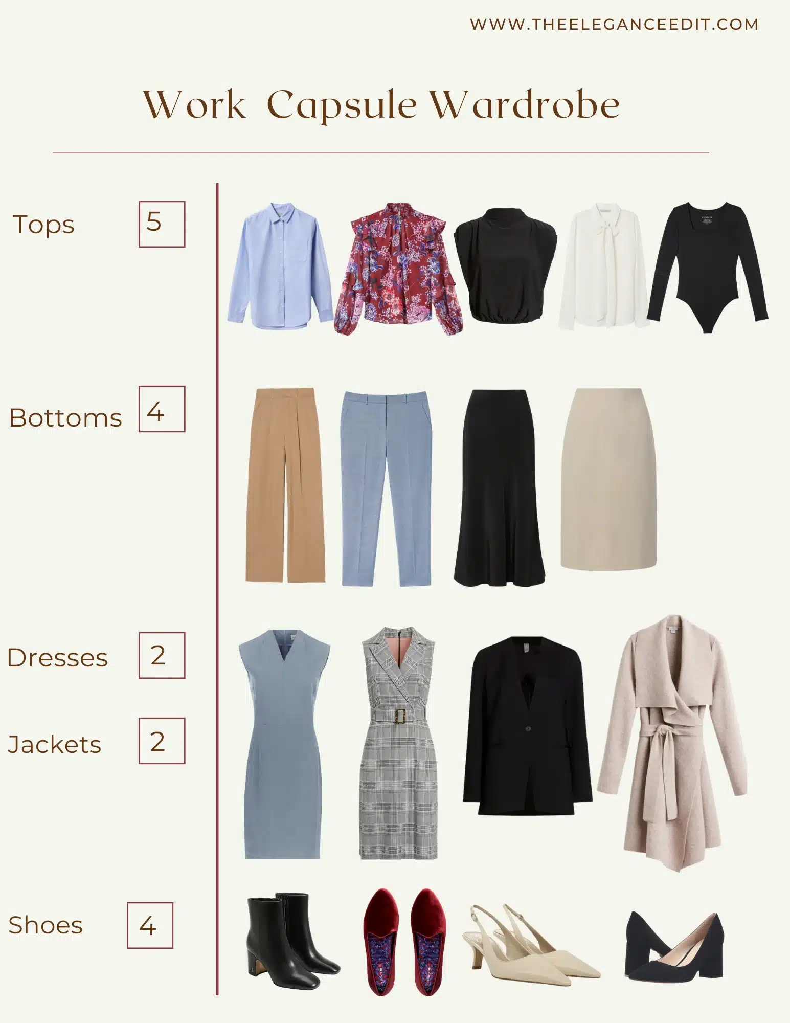 What are the essentials for a work minimalist capsule wardrobe? Discover the must have pieces.
