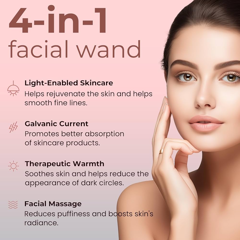 Best spa quality led anti-aging wand 4 settings ems? Ours is top (for real anti-aging!)
