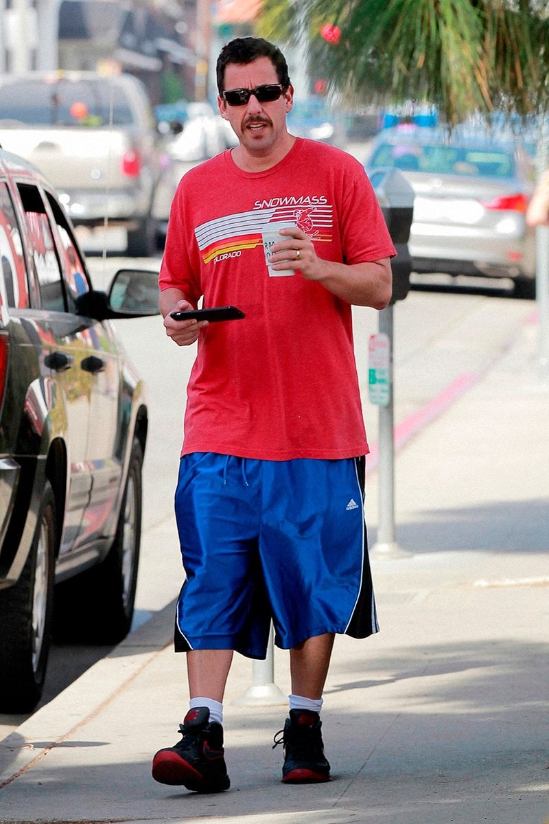 Adam Sandler outfits 90s baggy pants style fashion trends