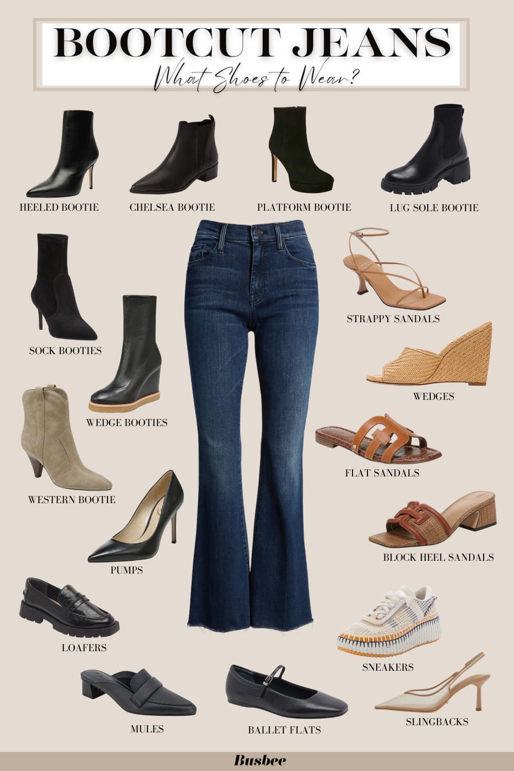 Best shoes to wear with bootcut jeans? Weve got the complete style guide you need right here!