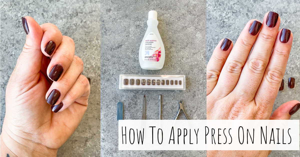 how to apply press on nails