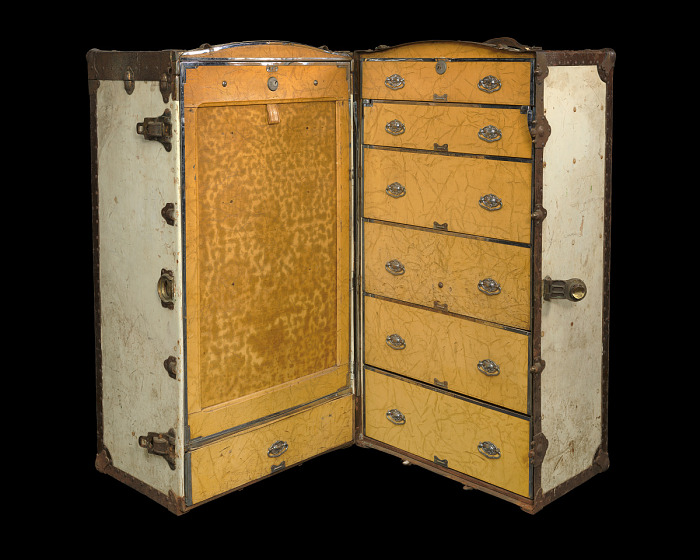 Is a wardrobe trunk still a thing? (Yes, it is a very chic choice for storage and a unique travel look)