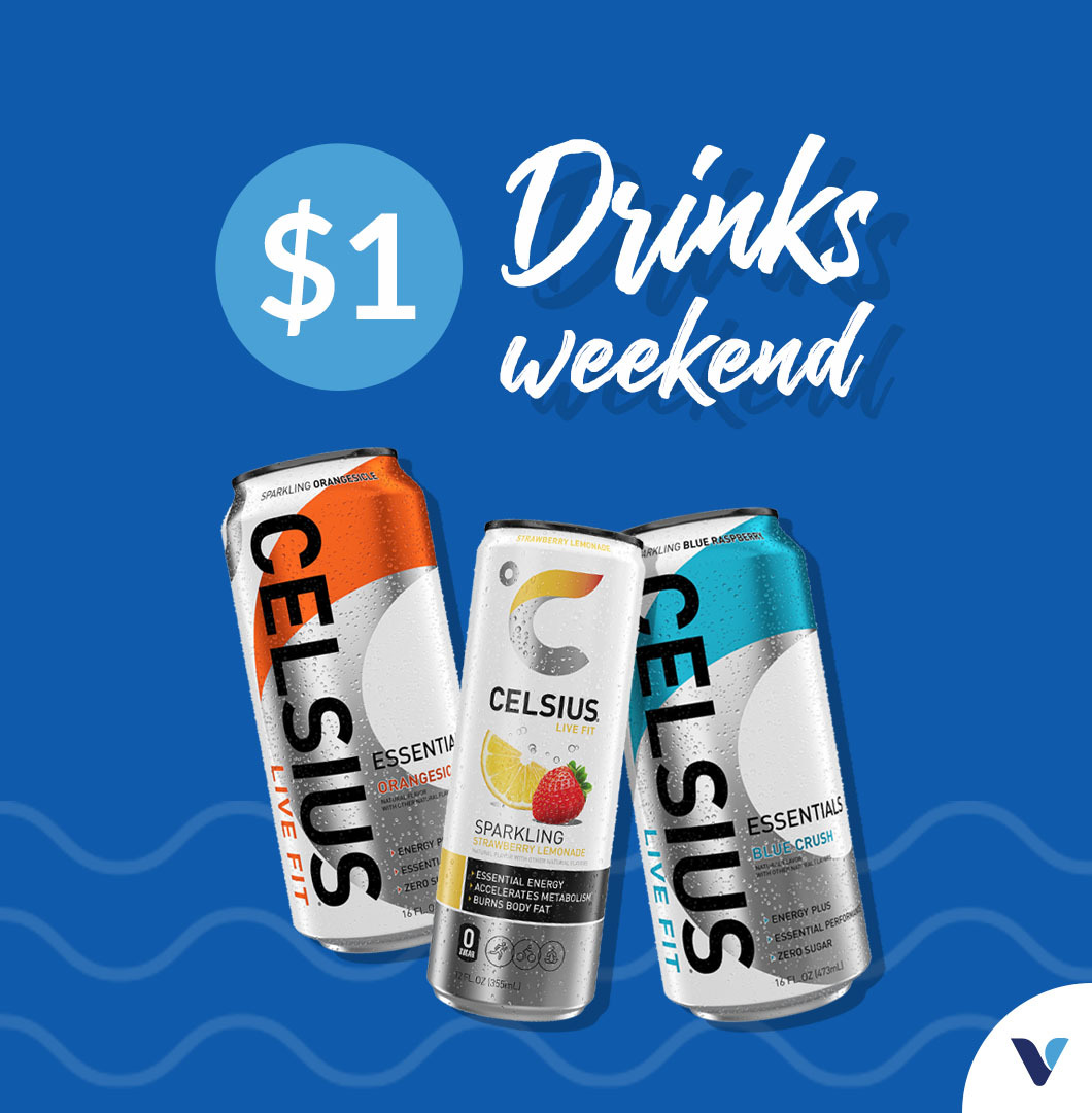 Vitamin Shoppe Dollar Drinks Weekend is on! (Learn how to get your favorite cheap drinks easily).