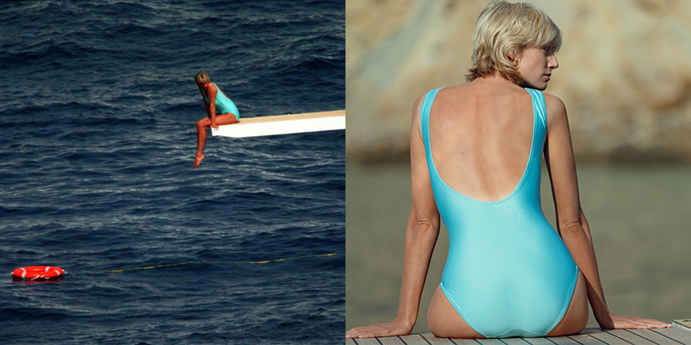 Princess Diana Bathing Suit Where She Wore It Find Famous Beach Photos