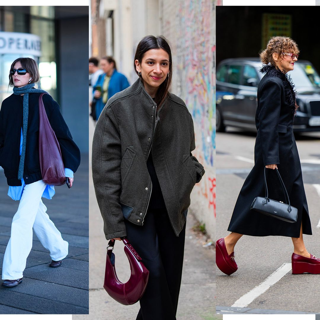 burgundy bag outfit ideas