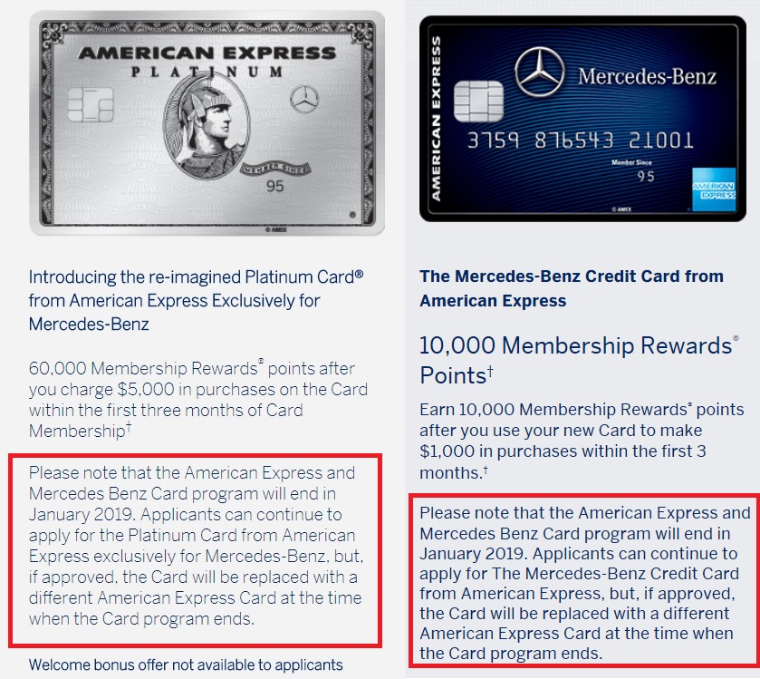 Amex Mercedes Benz card vs other cards? We compare these main differences