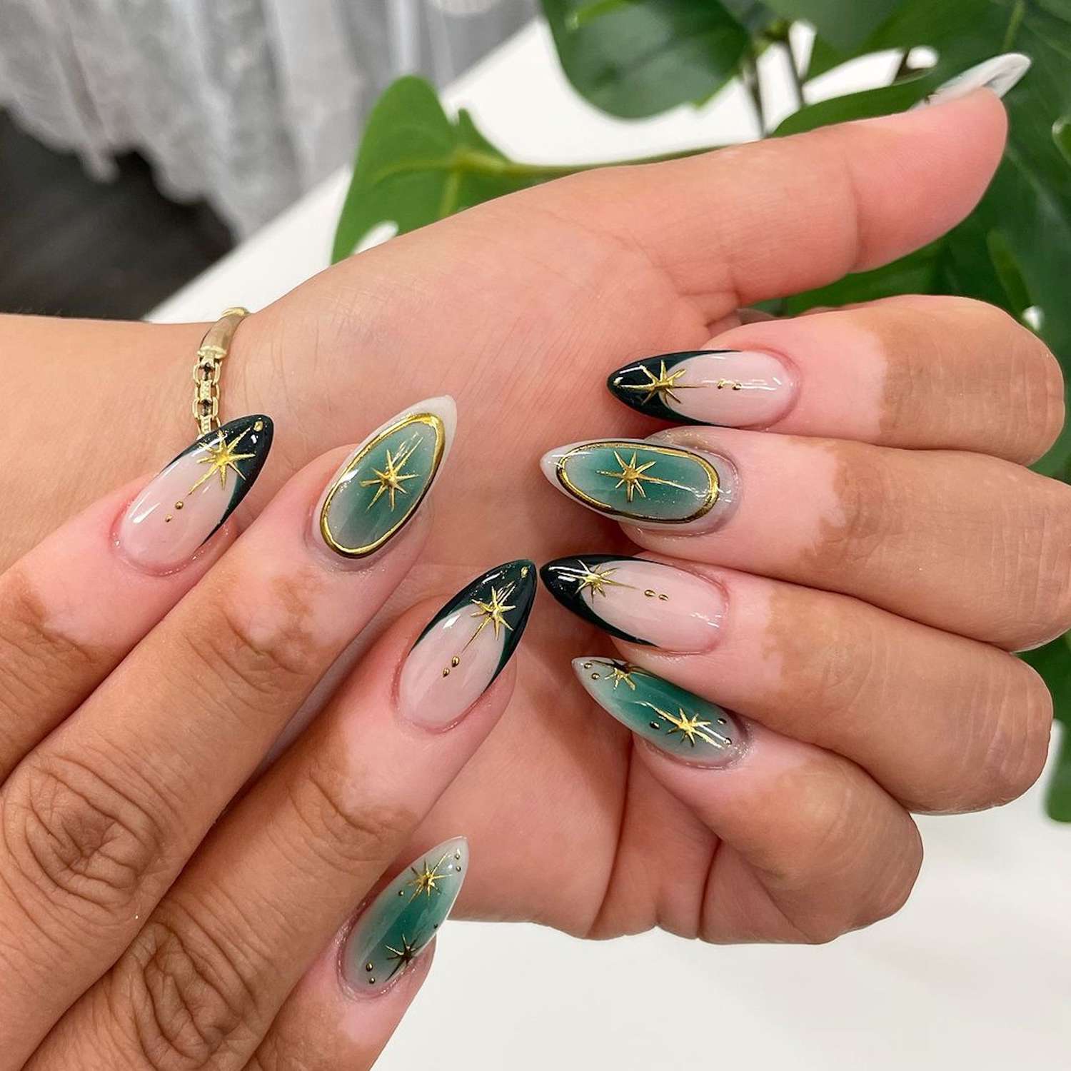 Affordable dark green nail art? Get stylish looks without high cost!