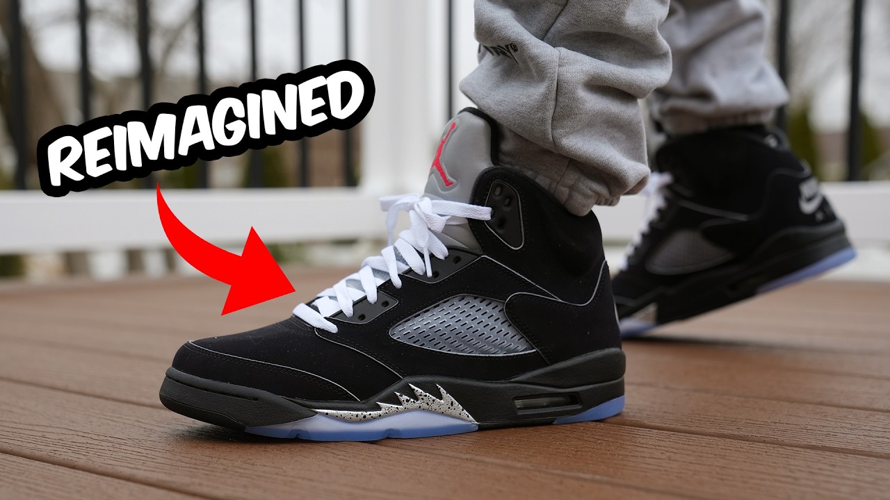 black metallic air jordan 5