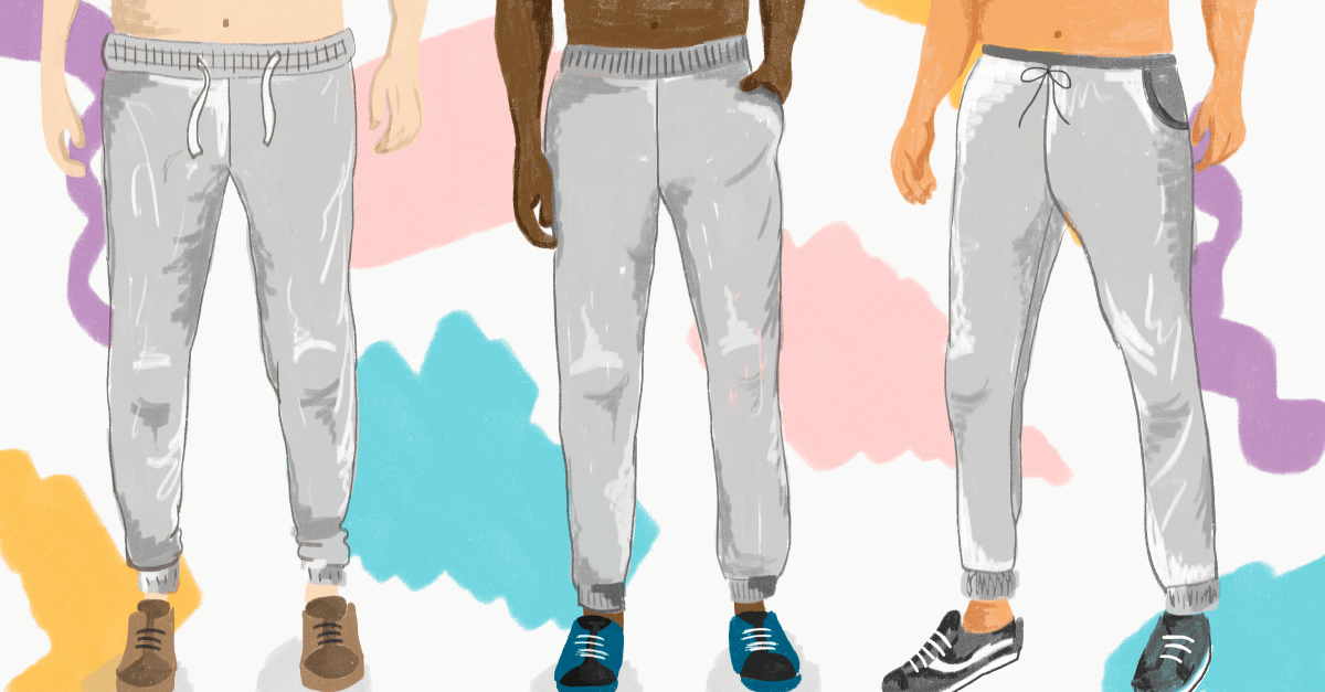 Grey Sweatpant Bulge Problem Fix It Quick With These Simple Style Tips