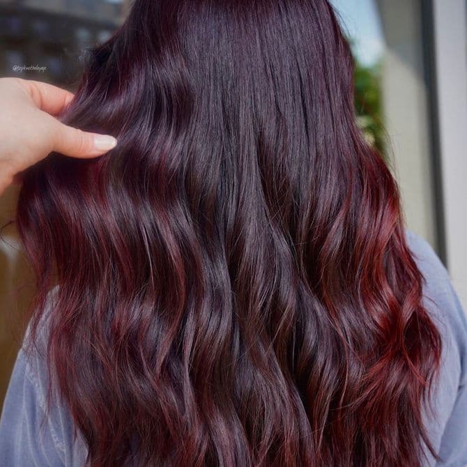 Salon secrets for long lasting red foils in dark brown hair