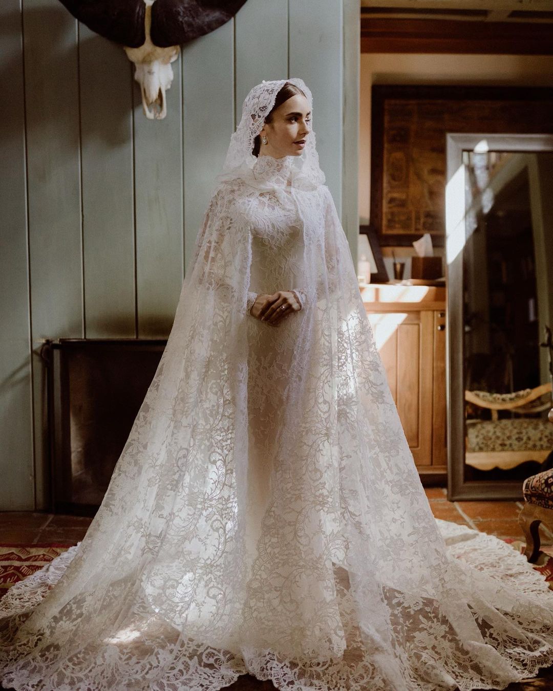 why lily collins wedding dress went viral? discover the key reasons!