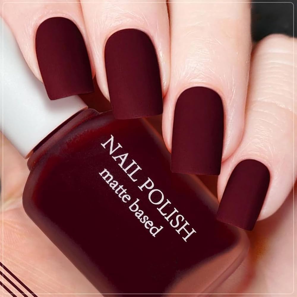 Matte Wine Nails How Long They Last and Quick Care Guide