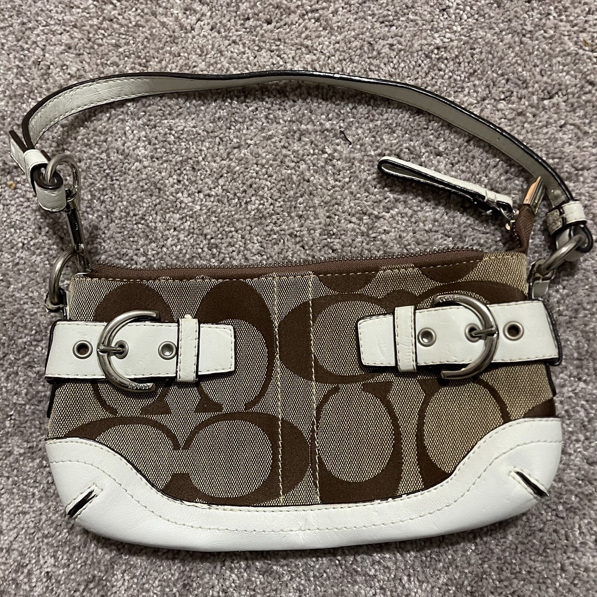 Where to Buy Real White and Tan Coach Purse Best Deals Today