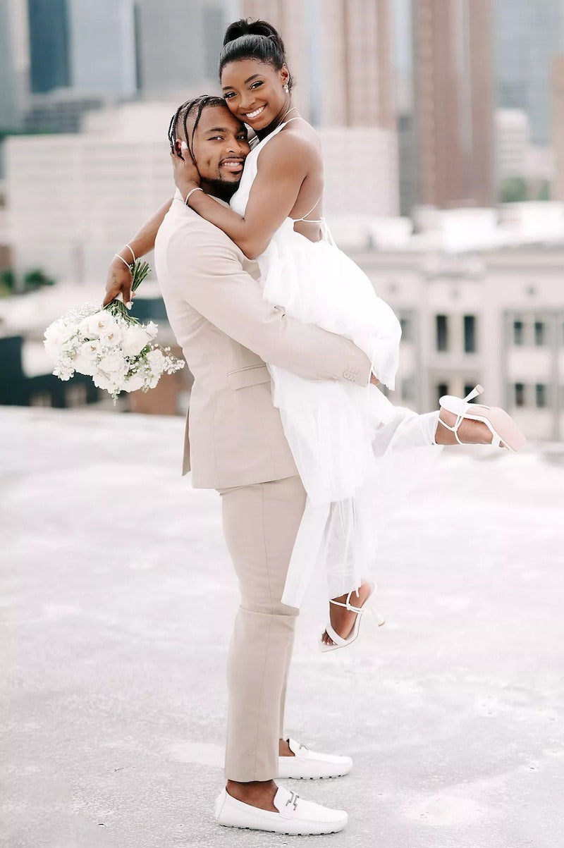 simone biles wedding shoes look how to copy her perfect style
