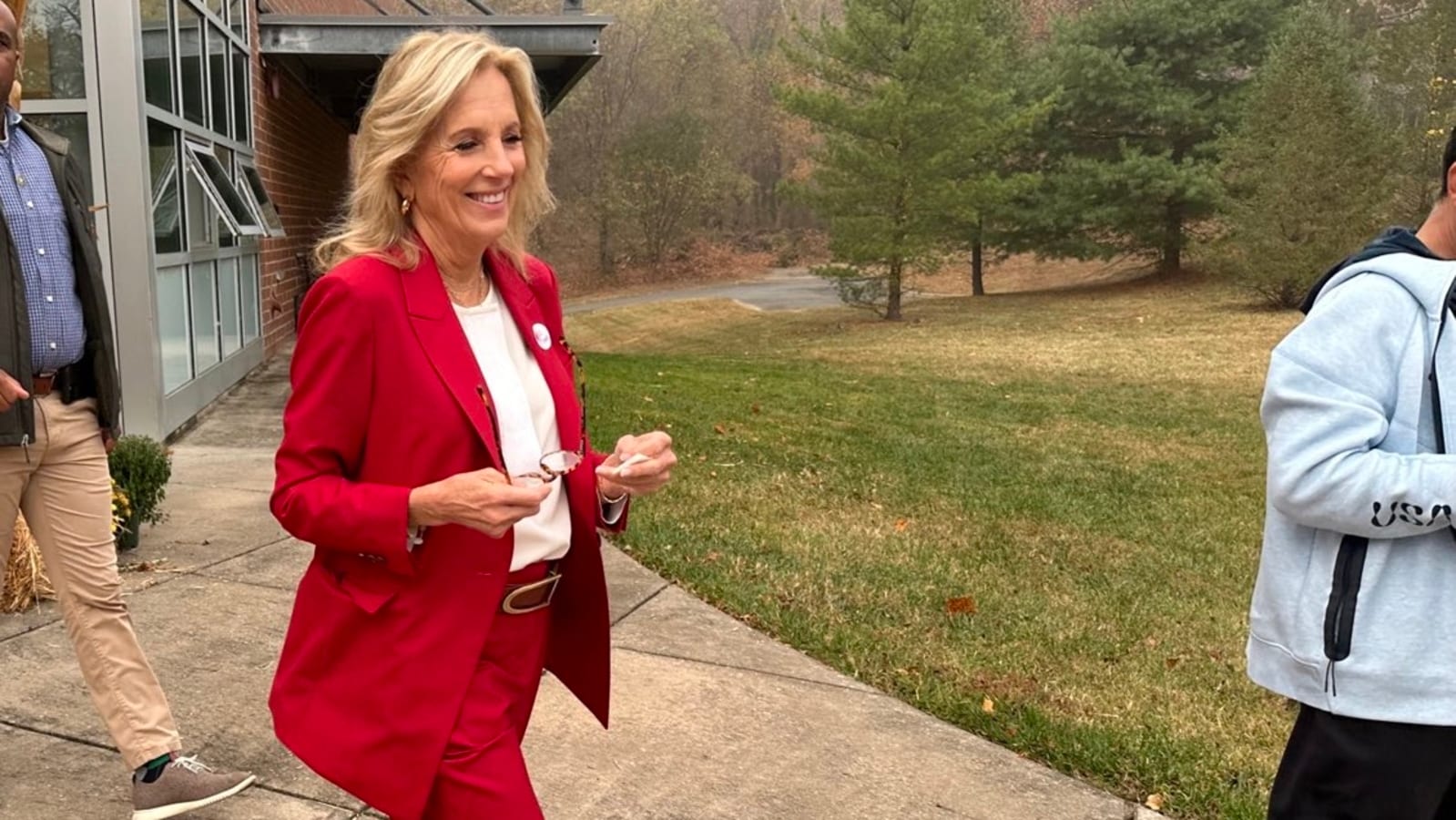 Jill Biden wore red to vote? Compare to other politician outfits